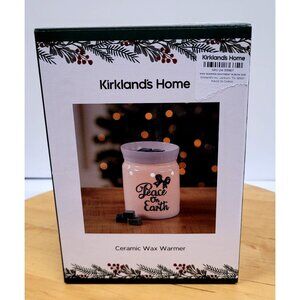 Ceramic Peace on Earth Wax Warmer Kirkland's Home Christmas Collection Bulb